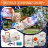 Automatic Bubble Gun Machine 280ML Capacity Electric Bubble Blower Outdoor Handheld Toy with LED Lights for Kids Fun and Playtime