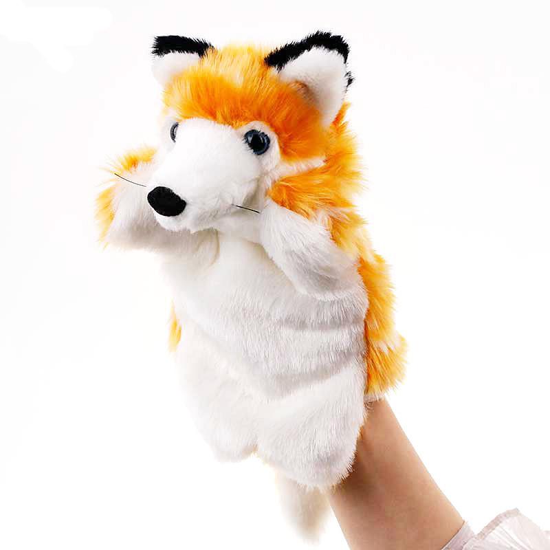 Tier Handpuppe Katze Puppen Plüsch Handpuppe Frühe Bildung Lernspielzeug Kinder Marionetten Puppen zum Geschichtenerzählen