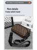 Trendy Plaid Men's Shoulder & Chest Crossbody Bag