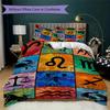 constellations Pattern Bedding uilt Set uilt Cover Pillowcase Home Decoration Birthday Gift (1 * duvet cover + 2 * pillowcase  without core)147