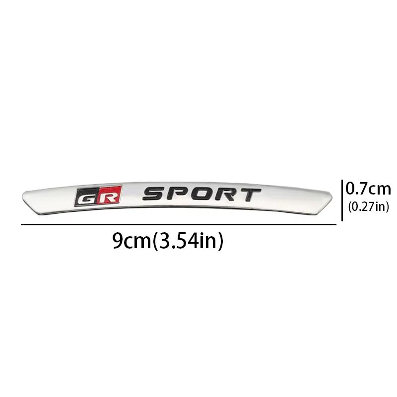 4Pcs Aluminium Car Wheel Sticker Emblem Badge For Toyota GR Sport Logo Gazoo Racing YARiS Corolla RAV4 C-HR Camry Supra Prado