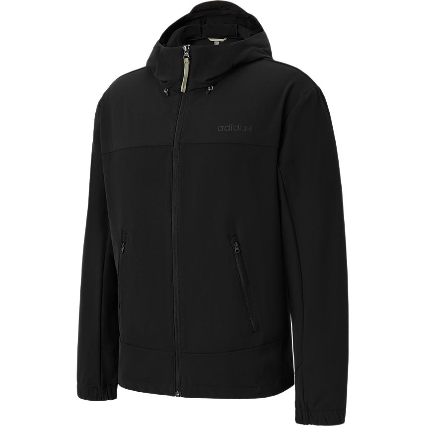 Adidas Jackets Men s Black Hooded Moderate Other JL5912 XL