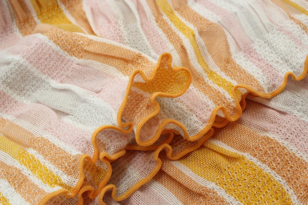 Romance Kosugi WAXYO Fluffy Gauze Blanket, Orange, Single, 1-2633-8450-8600