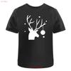 Christmas Stag with Bauble T Shirt 100 Cotton S 2XL TA040711 Vintage Washed Soft Unisex Stylish Comfortable Graphic