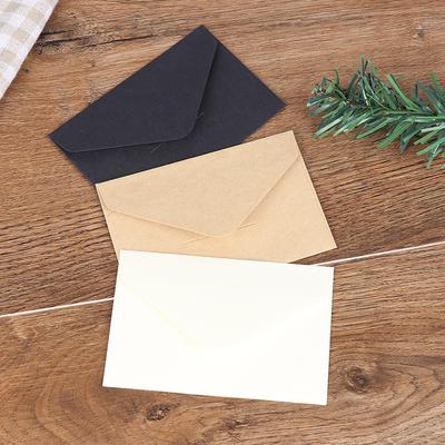 20 STÜCKE Klassische Weiß Schwarz Kraft Blank Mini Papier Fensterumschläge Hochzeitseinladungsumschlag Geschenkumschlag