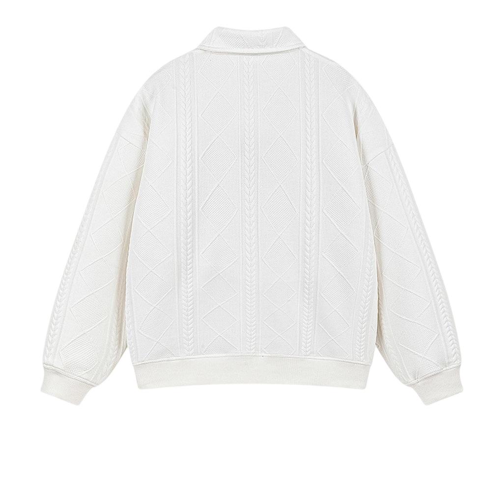 Men's Loose Casual All Stand Collar Hoodie American Retro Solid Color Lapel Long-sleeved Hoodie