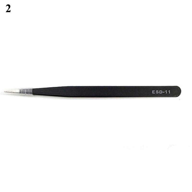 Stainless Steel Eyelash Tweezers Multi-style Black Curved Straight Eyelash Tweezers Beauty Lashes Extensions Picking Tool