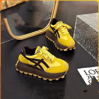 Plattform casual skor i Hong Kong-stil höst ny mode mångsidiga nya remmar Forrest Gump skor kvinnor