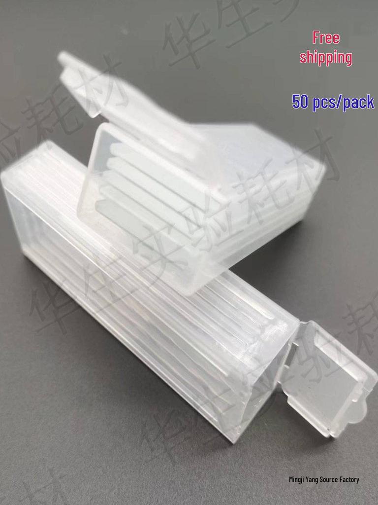 Cutie pentru lame de microscop cu transport gratuit: Pachet de 50, Suportă 2-5 lame, Clip pentru trimitere histologicală