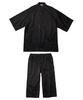Mesh Jinbei Top and Bottom Available In Large 5L [Nissen] Men's Loungewear, Sweat-absorbing, Quick-drying Set, Sizes, Black,
