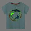 European & American Style Luminous Summer Boys' Round Neck Short-Sleeve T-Shirt
