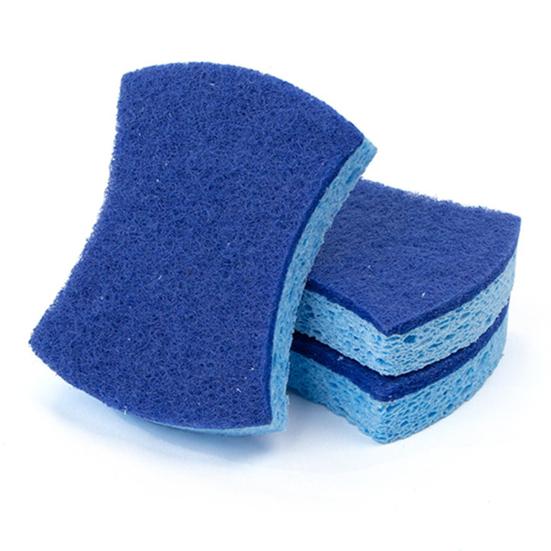 1/6/9Pcs Sponge Dishwashing Brush Rust-Resistant Open-Air Design Fast Cleaning Pulp Cotton Sponge Dish Cleaning Scrubber