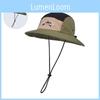 Printed Letter Color Blocked Neutral Summer Sunshade Casual Hat Fisherman