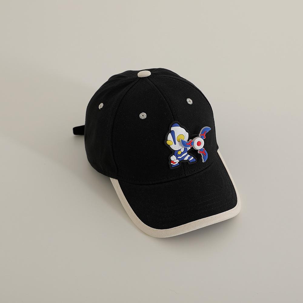 

JYL TS DIY Ultraman Kids Cap Cartoon Sun Protection Hat Cotton black_52-54CM персидский красный