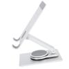 Phone Stand Silver Phone Holder 360 Degrees Rotation Foldable Aluminium Alloy Stable Support Phone Accessory for Tablets