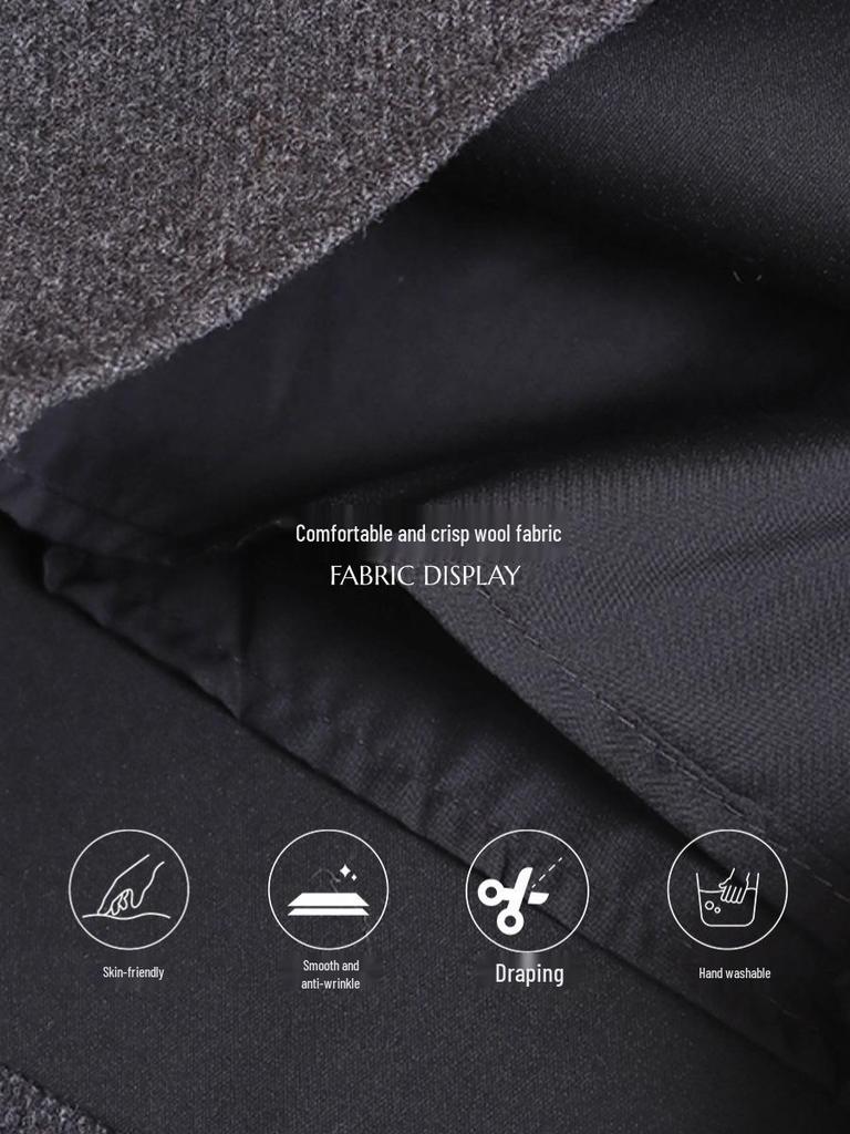 Sinan Send American Retro A-line High Waist Woolen Short Skirt SN8323