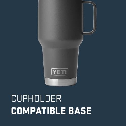 YETI Rambler 30 oz Travel Mug, Stainless Steel, Vacuum Insulated with Stronghold Lid, Charcoal