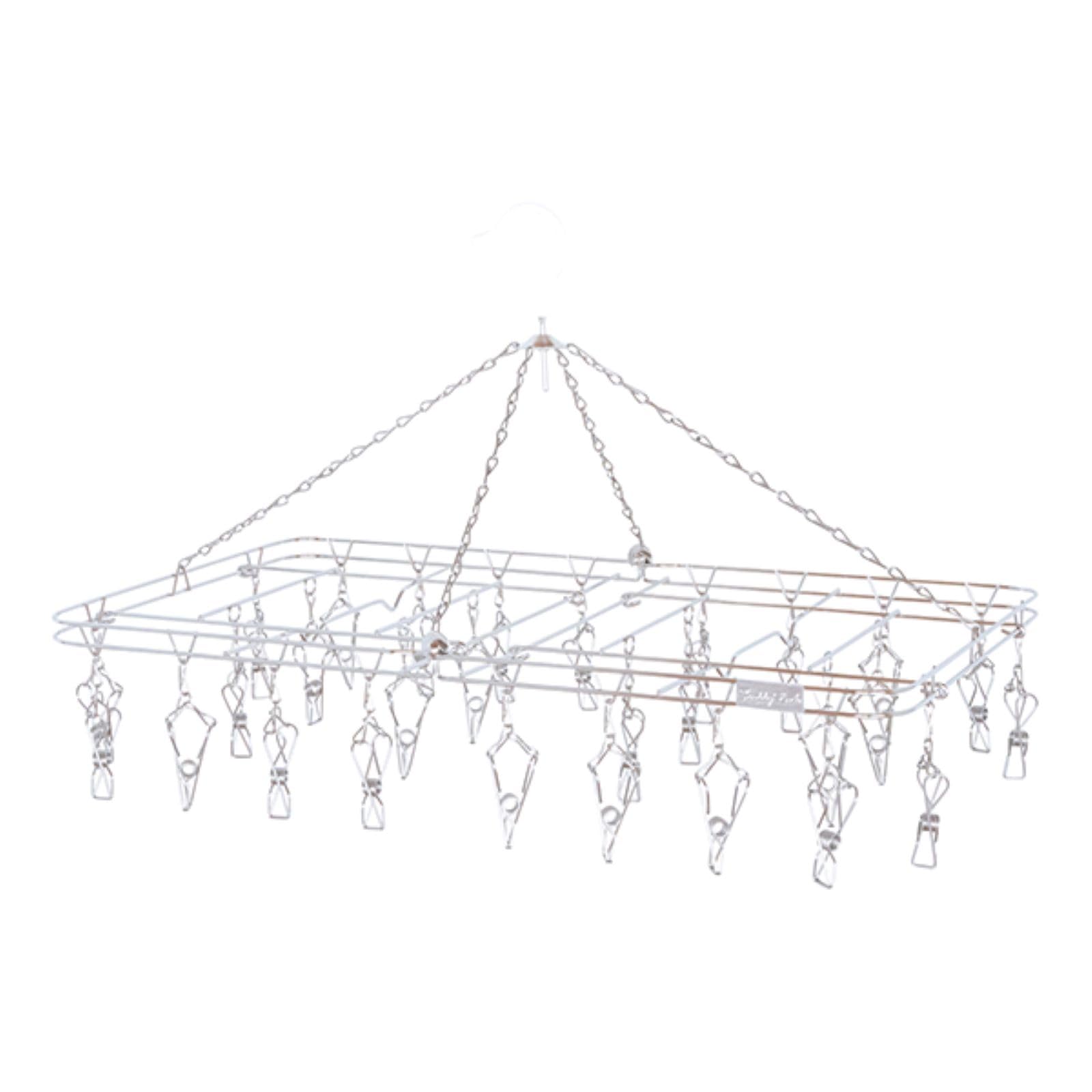 

Freddy Leck Stainless Steel Square 28 Silver Stylish Stainless Steel Laundry Drying Laundry Item Hanger, Pinch, Hanger, Rack,