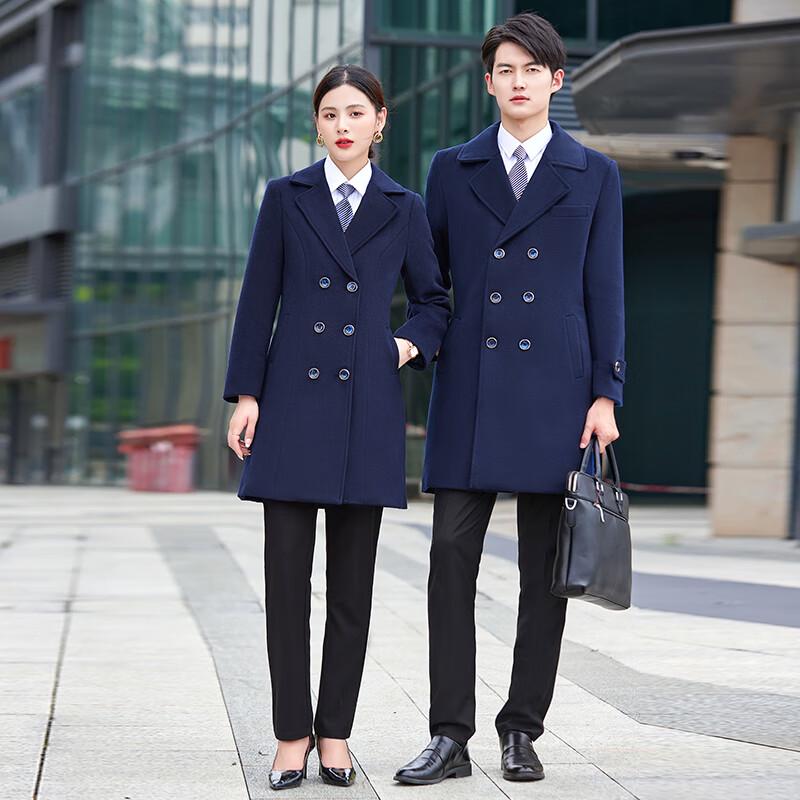 Trueman Unisex Professional Wool Blend Overcoat