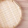 Bamboo Woven Bamboo Tray Round Wall Hanging Baskets Handmade Decorative Serving Tray  Living room