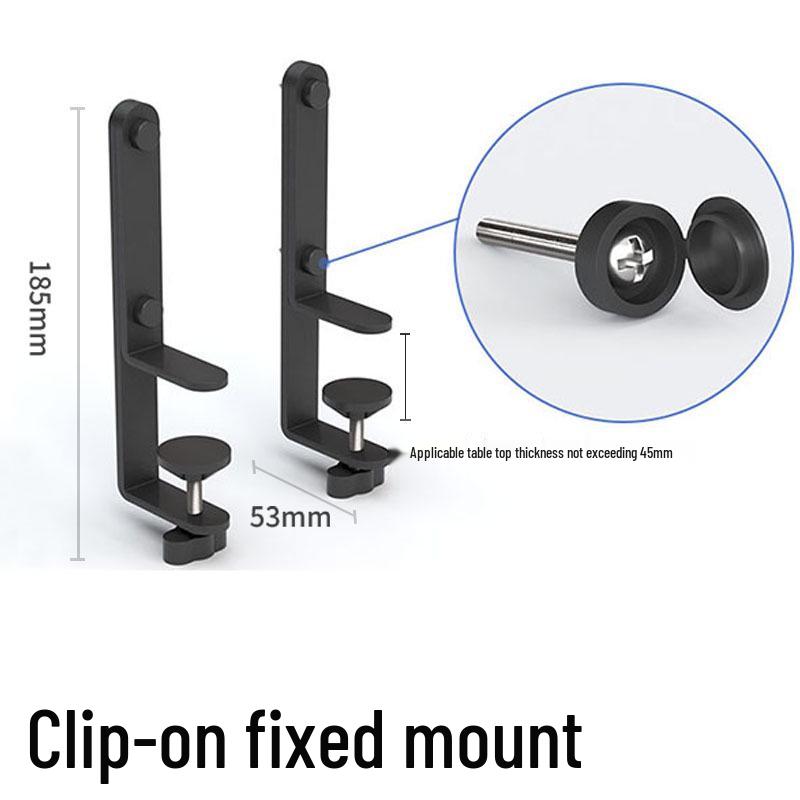Desk Clip Adjustable Pegboard Stand - No-Drill Bracket