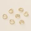 10Pcs/Pack 14/18K Gold Color Plated Open Jump Rings Split Rings Connector For Necklace Bracelets Jewelry Making Accessories