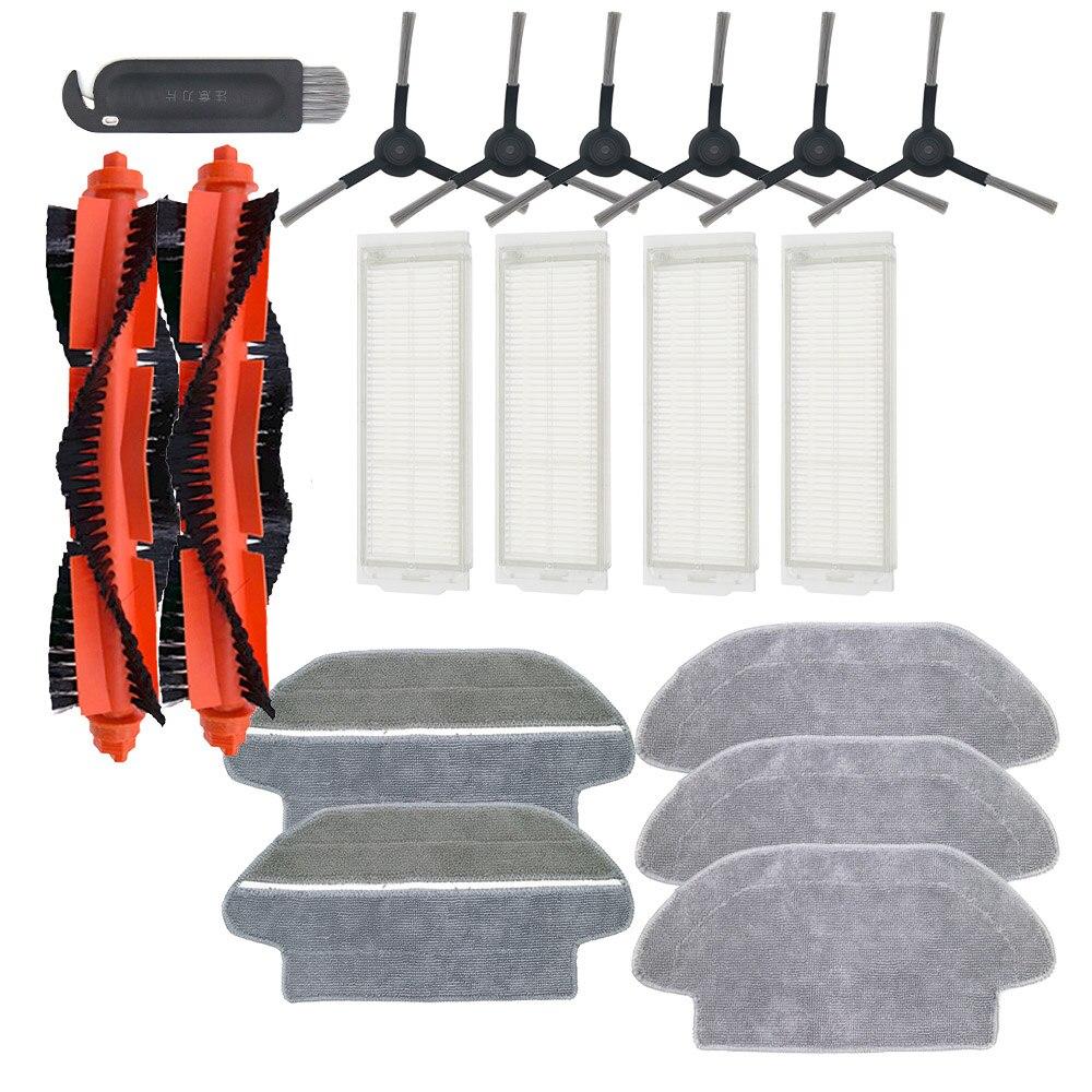 Main Brush HEPA Filter Side Brush Mop Cloth for Xiaomi Robot Vacuum Cleaner STYJ02YM Conga 3490 Viomi V2 PRO Filter V-RVCLM21B
