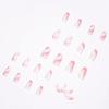 Pop Series Simple Pink White Wear Nail Art Finished Fake Nail Nail Patch Nail Patch Removable Nail