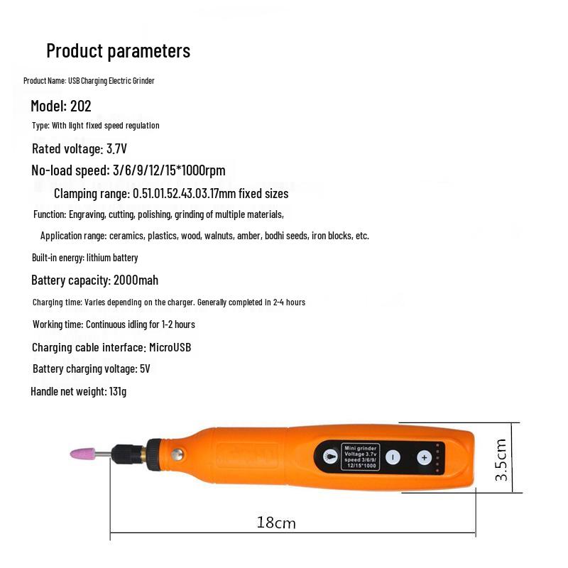 Variable Speed Electric Engraving Pen and Grinder for Jade and Pet Nails