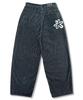Damiswi Flower Spray Corduroy Balloon Pants_Navy