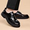 Fashion Leather Mens Oxford Shoes New British Casual Wedding Shoes 2025 New Man Business Dress Footwear Trend Versatile Formal Flats