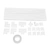 10pcs Cord Cover Kit, PAINTABLE Cable RACKAY TV Cable Hider Wall Kit, for 4-5 Ethernet or 5-6 Copper Wires Management, W25MMXH13MM, White