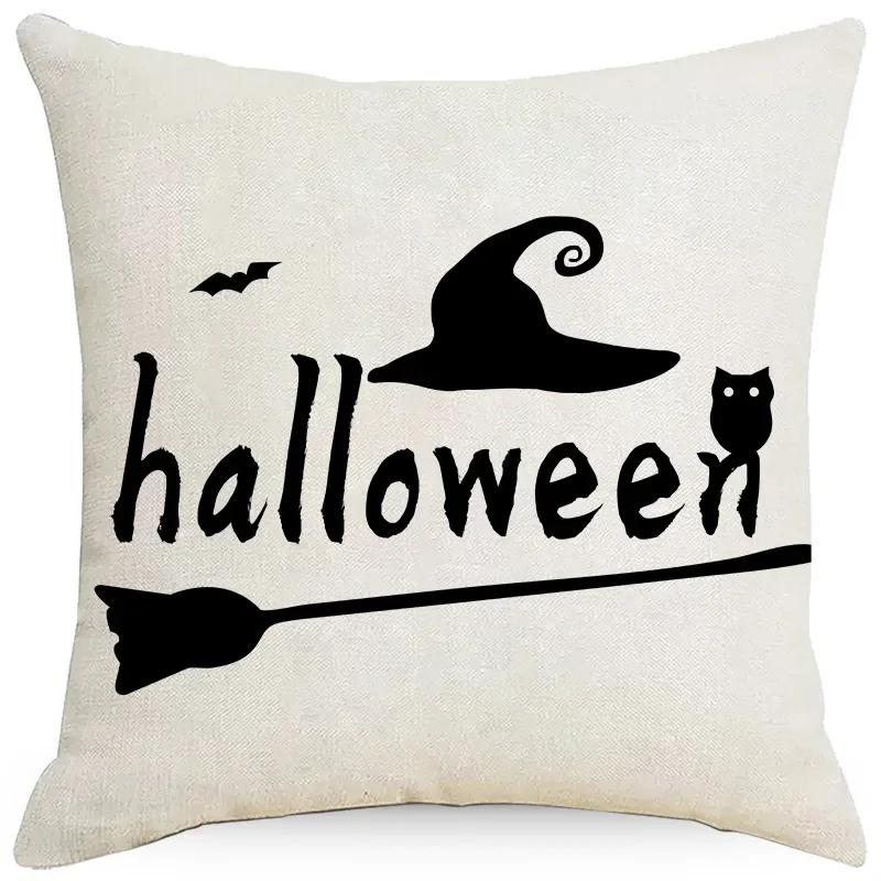 Halloween Pillow Cover Castle Pillow Cover Holiday Bedroom Living Room Decoration Cushion Cover