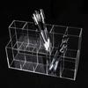 Clear Acrylic Neutral Pen Holder Eyebrow Pencil Display Stand Ballpoint Pen Storage Rack Shelf Supermarket Store Display Stand