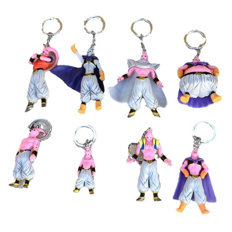 

8Pcs/Set Majin Buu Figure Keychains Dragon Ball Z Super Buu Figurine Doll PVC Pendant Kawaii Model Keyholder Ornament Kids Toys