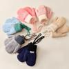 Autumn Winter Thicken Warm Children Gloves Knitting Mittens Baby Mittens Infant Toddler Soft Comfortable Thickened Winter Gloves