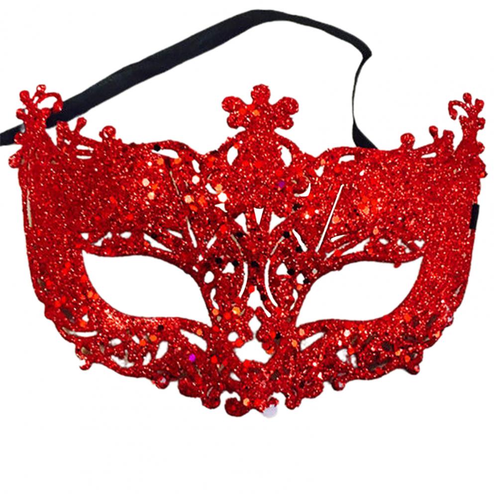 Halloween Women Fashion Cosplay Eye Masks Masquerade Carnival Fancy Mardi Shinny Ribbon Christmas Party Women Face Masks
