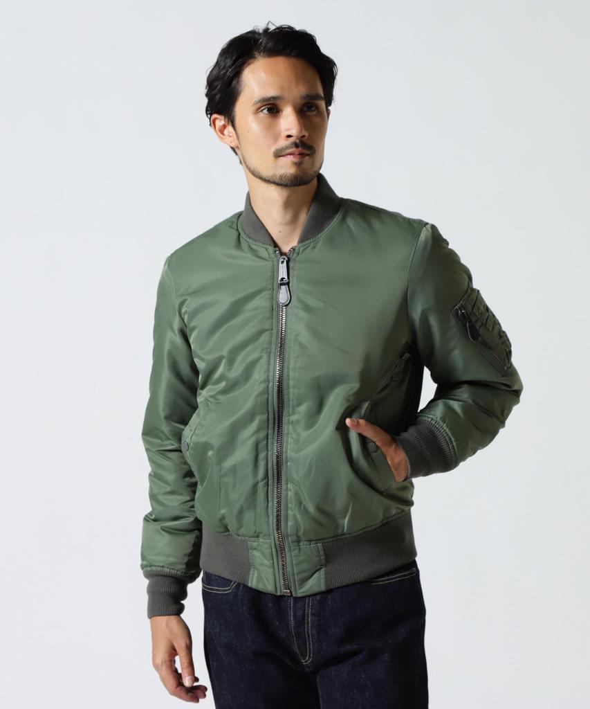 AVIREX WASHED MA-1 FLYING TIGERS Jacket Men's 2XL 401 Sage 783-5252012