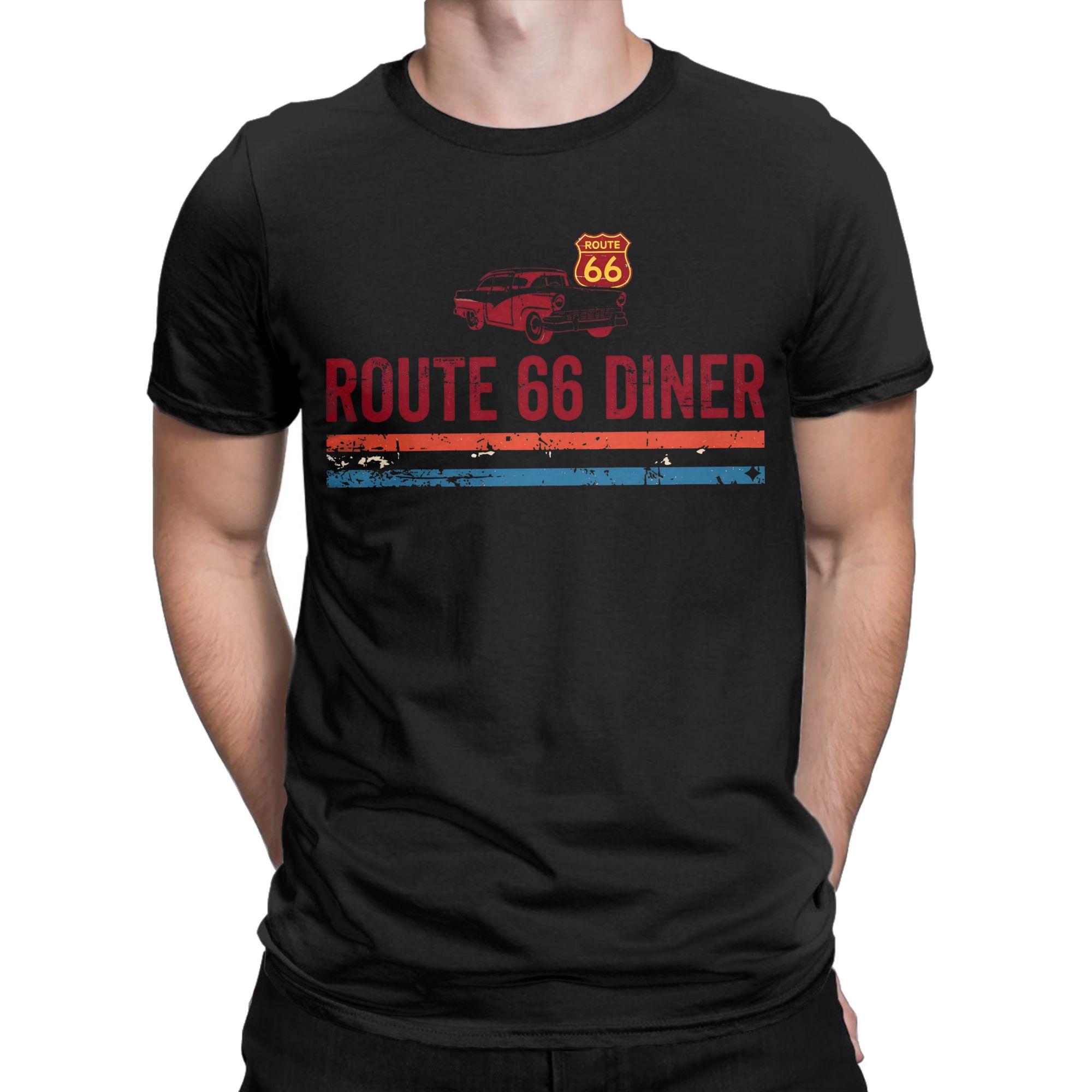 Unisex Women Graphic Routes 66 100th Anniversary The Mother Road Tee T Shirt Pure Cotton Tshirts Clothing S