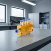 Metal Lubrication Distributor Block | Compact, Component, for Engraving Machine,