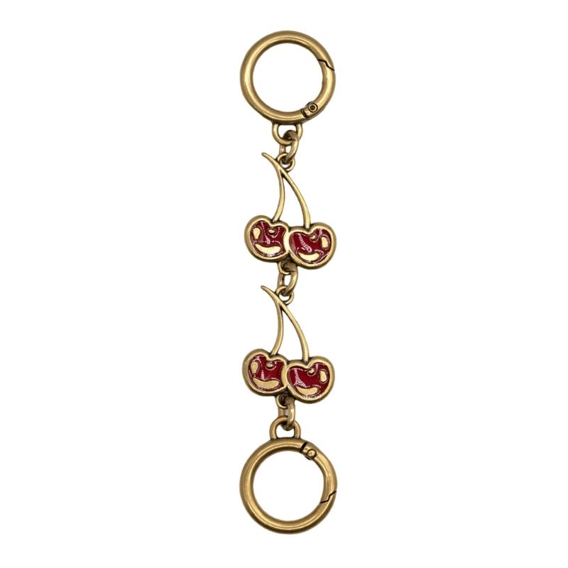 

Alloy Cherry Pendant Purse Strap Extender Metal Extension Chain for Fashion Bags Practical Handbag Strap Lengthener