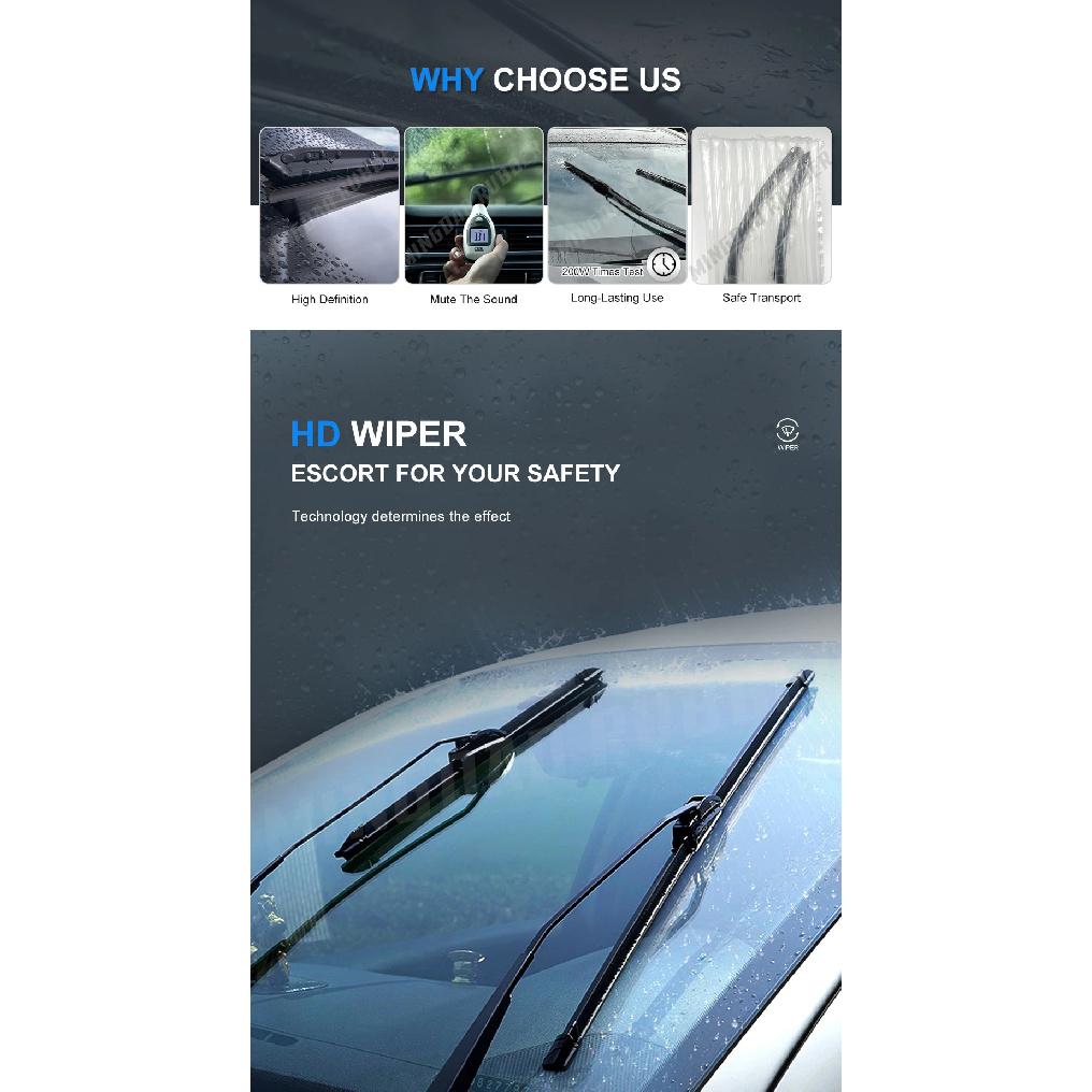 Windshield Windscreen Wiper Blades For Ford Focus 3 Hatchback Front Rear Window 2011 2012 2013 2014 2015 2016 2017