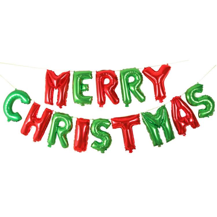 Merry Christmas Foil Balloon Set - Party Decorations