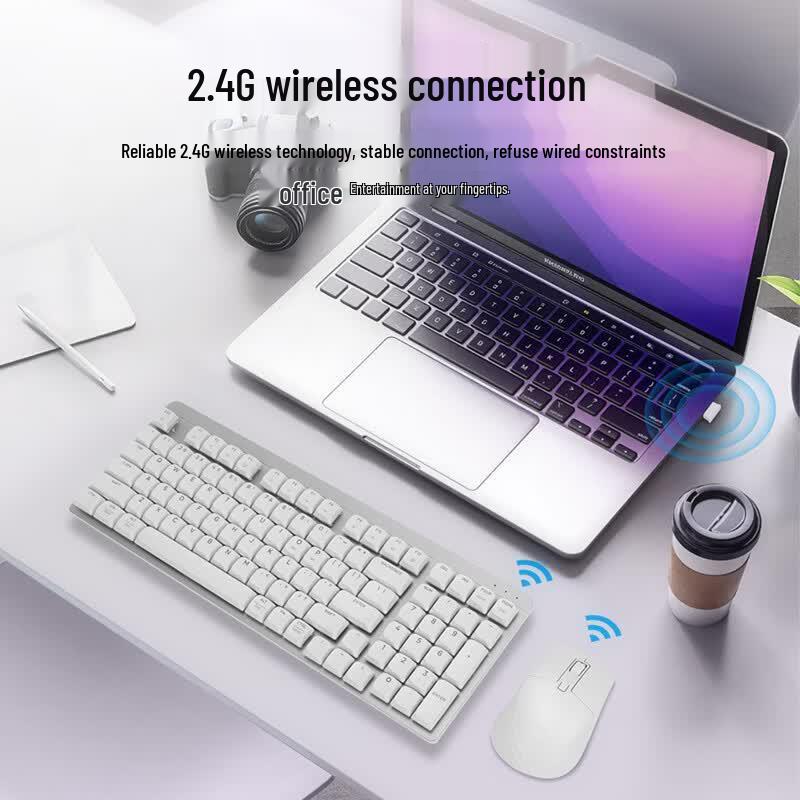 SooPii BK21P 2.4G Wireless Mechanical Keyboard Mouse Combo