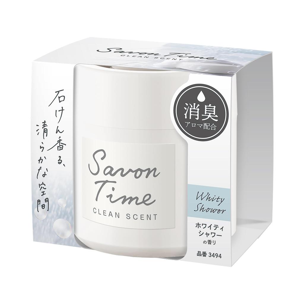 CARALL Car Air Freshener Savon Time Gel Gel 100g 3494 (Harukado) [White Shower]