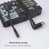 90 Degree Right Angle 3Pin Female To 3.5mm Female Balanced Signal Interconnection Cable Replacement For Camera Microphones