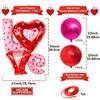 22 Inch Red Love Valentine's Day Birthday Wedding 4D Balloon Set