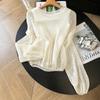 Women's Casual Hollow Knit Long Sleeve Pullover