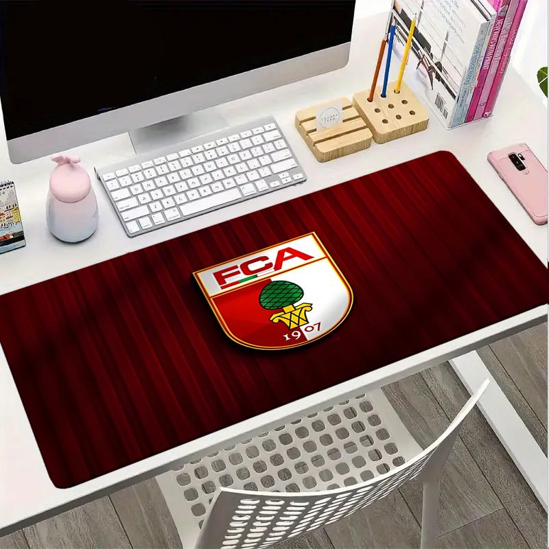 Augs-burg Fußball Wappen Mauspads, Gaming-Mauspad, Tastaturmatte, Schreibtischdekoration für Computer-Notebook, Fan-Geschenk, Geburtstagsgeschenk