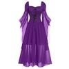 GMXIA Halloween Witch Strappy Swing Dresses
